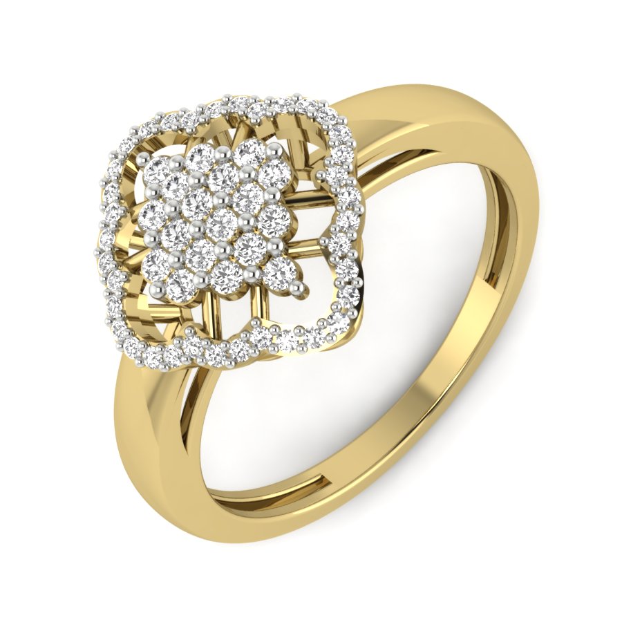 Yellow Gold Plated Sterling Silver Ring