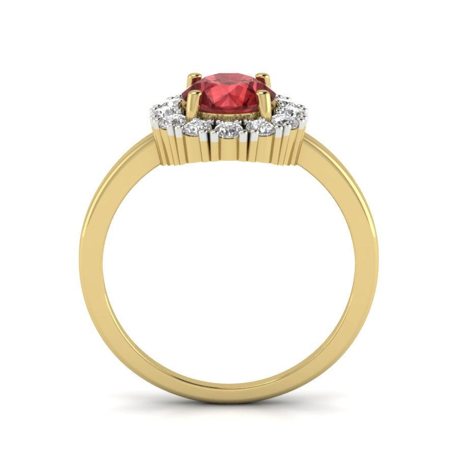 Yellow Gold Plated Sterling Silver Ring