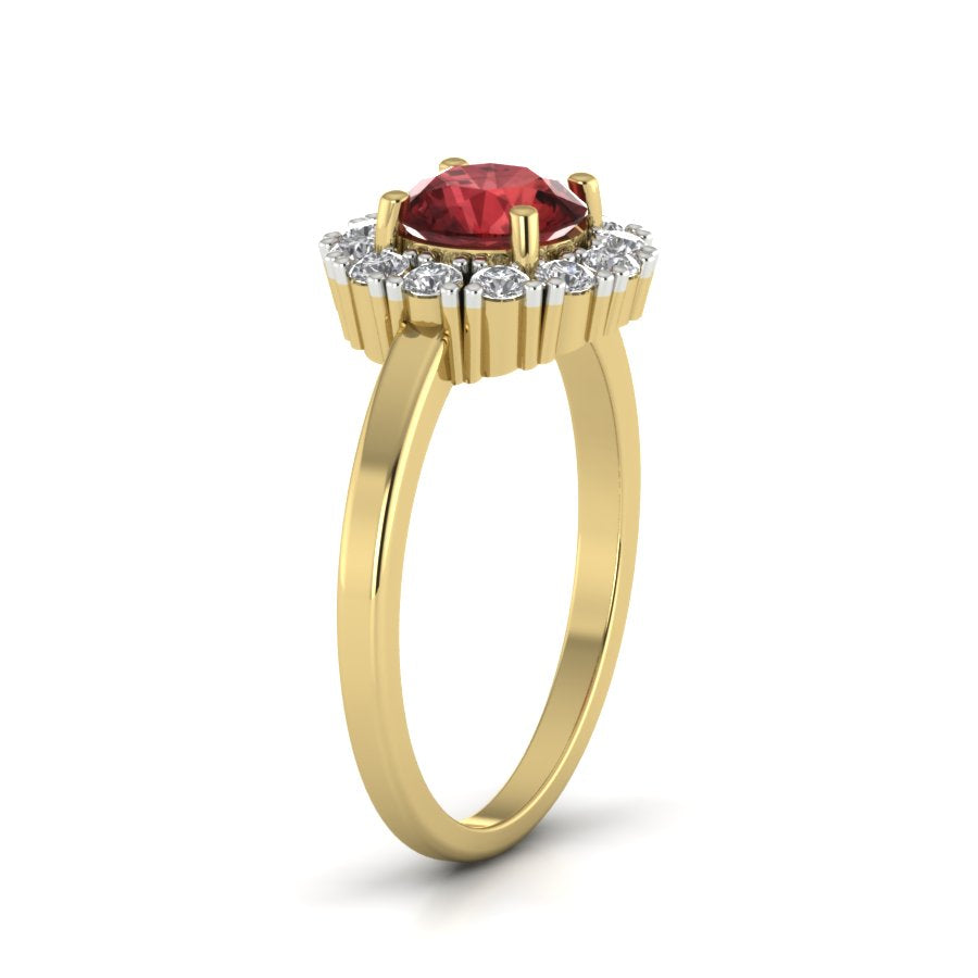 Yellow Gold Plated Sterling Silver Ring