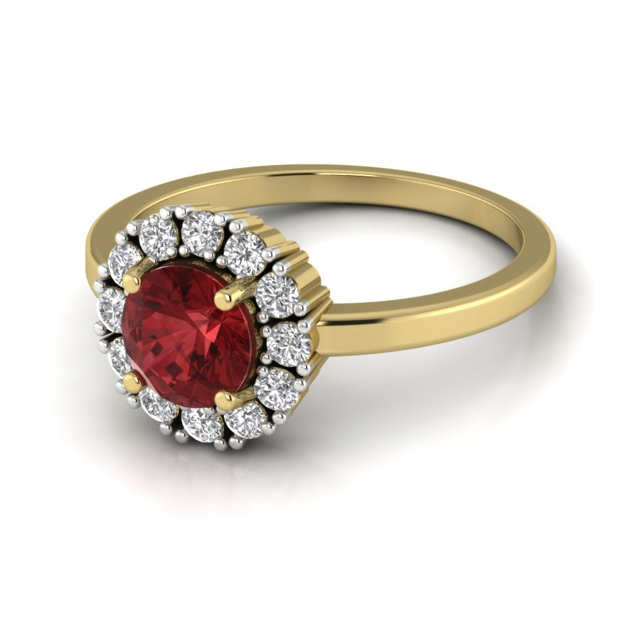 Yellow Gold Plated Sterling Silver Ring