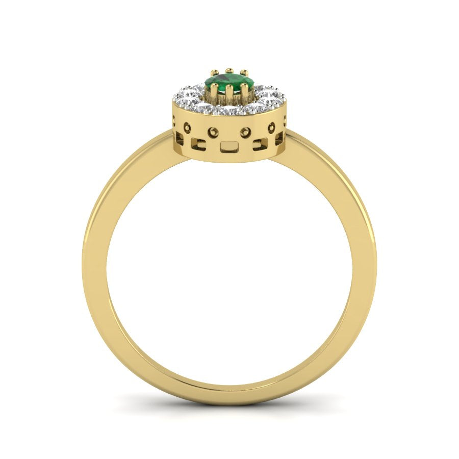 Yellow Gold Plated Sterling Silver Ring