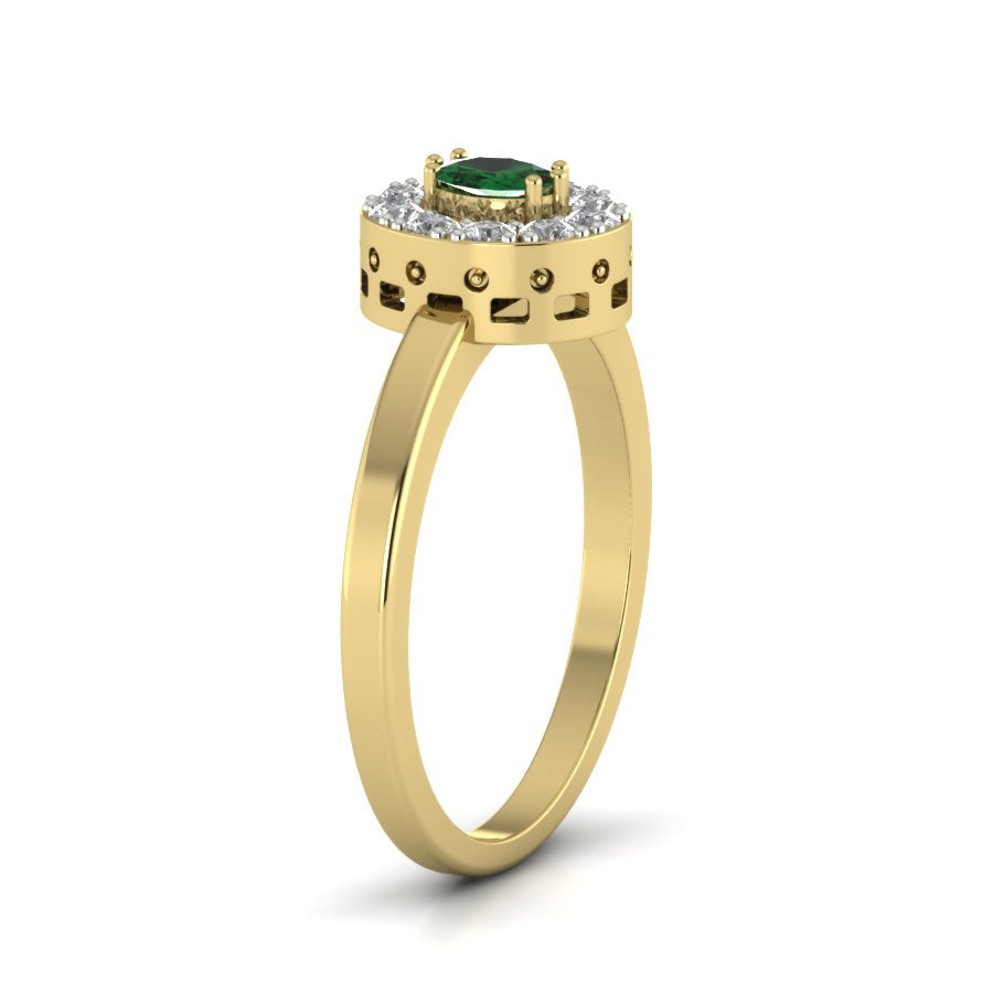 Yellow Gold Plated Sterling Silver Ring