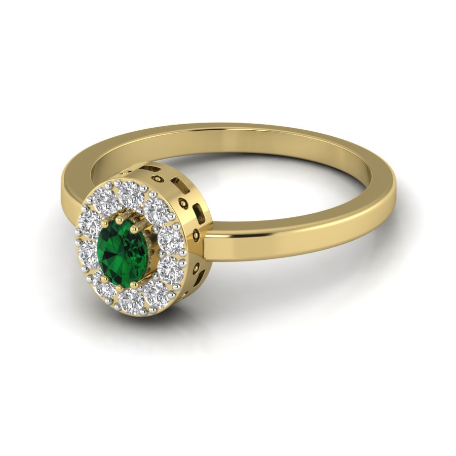 Yellow Gold Plated Sterling Silver Ring