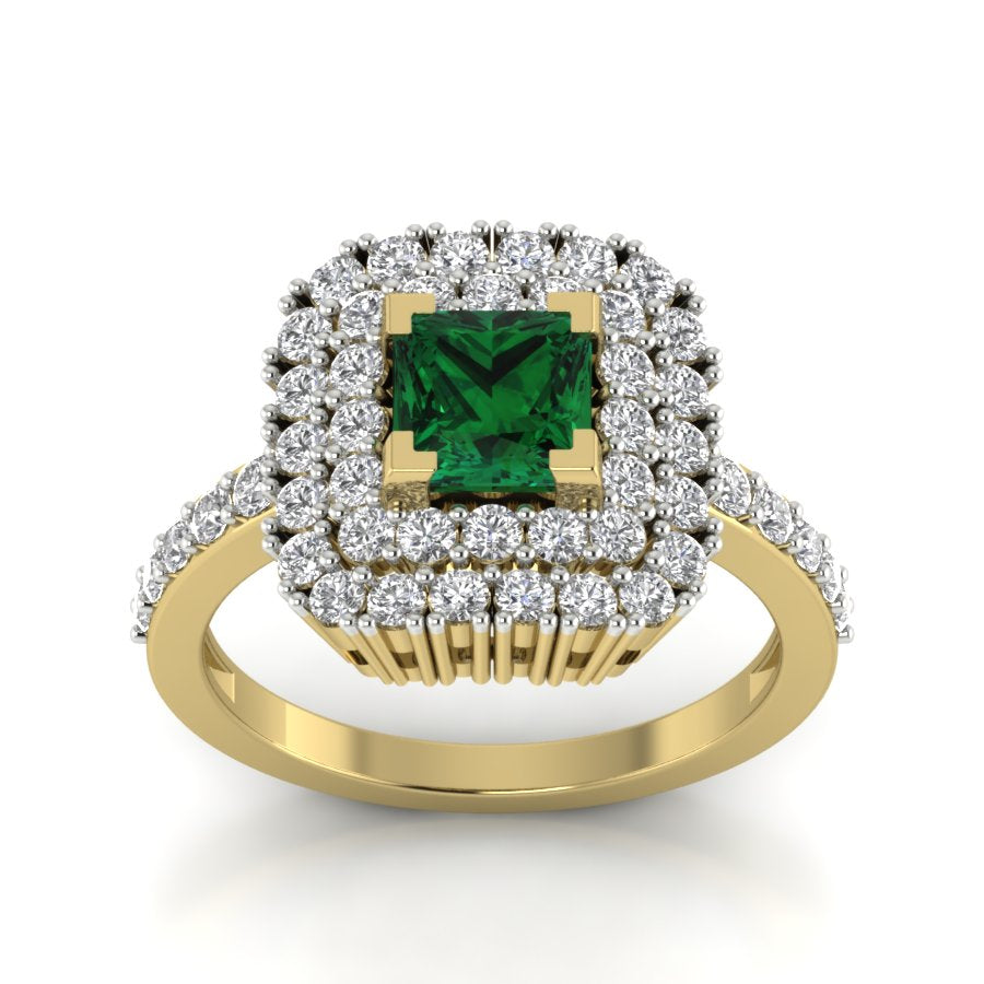 Yellow Gold Plated Sterling Silver Ring