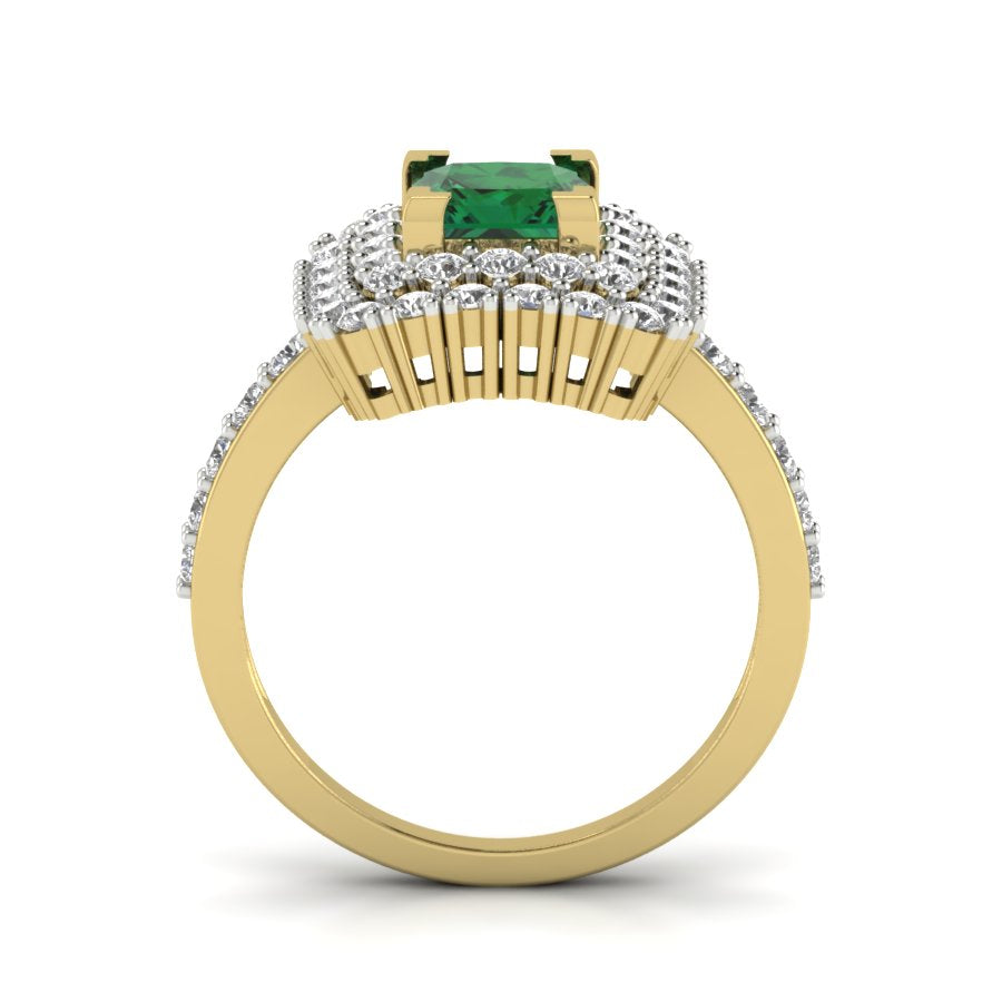 Yellow Gold Plated Sterling Silver Ring