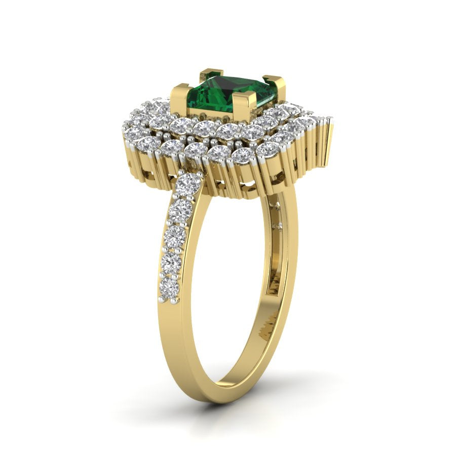 Yellow Gold Plated Sterling Silver Ring