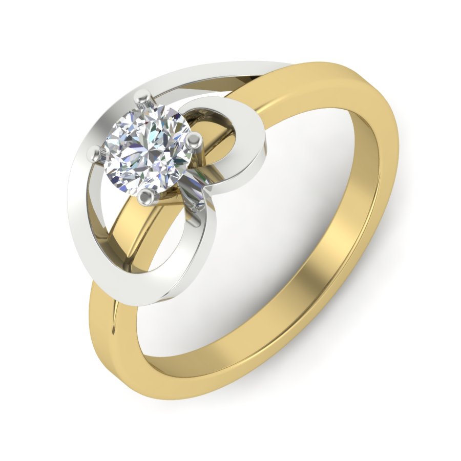 Yellow Gold Plated Sterling Silver Ring