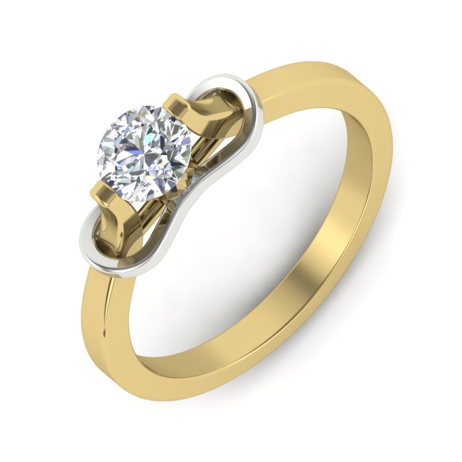 Yellow Gold Plated Sterling Silver Ring
