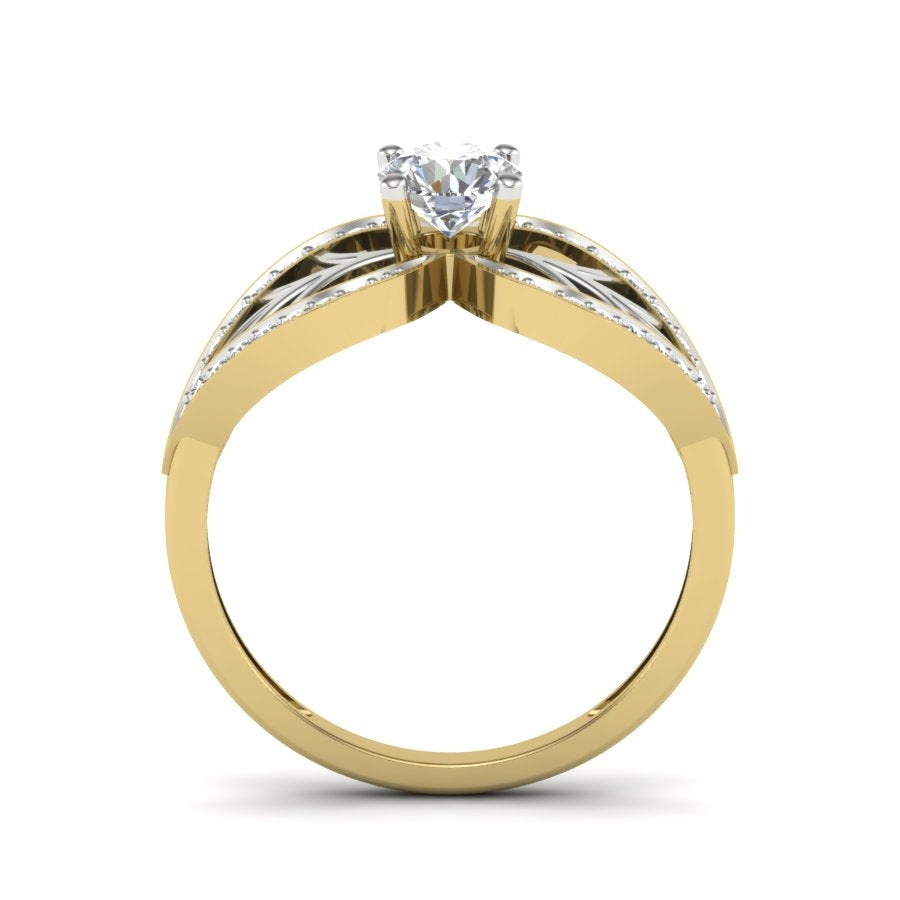 Yellow Gold Plated Sterling Silver Ring