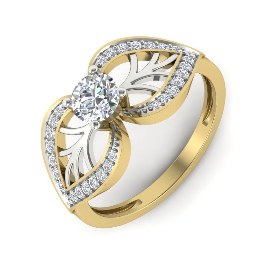 Yellow Gold Plated Sterling Silver Ring