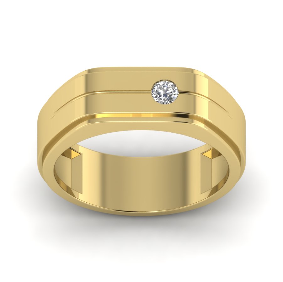 Yellow Gold Plated Sterling Silver Ring
