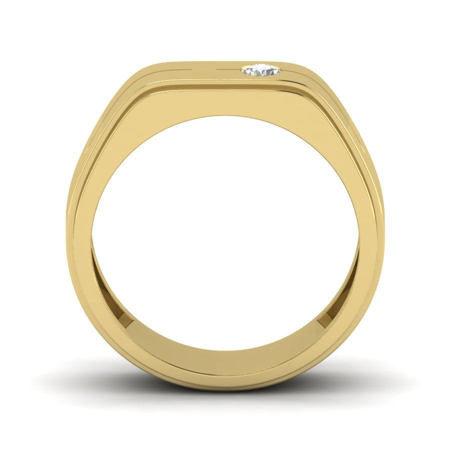 Yellow Gold Plated Sterling Silver Ring