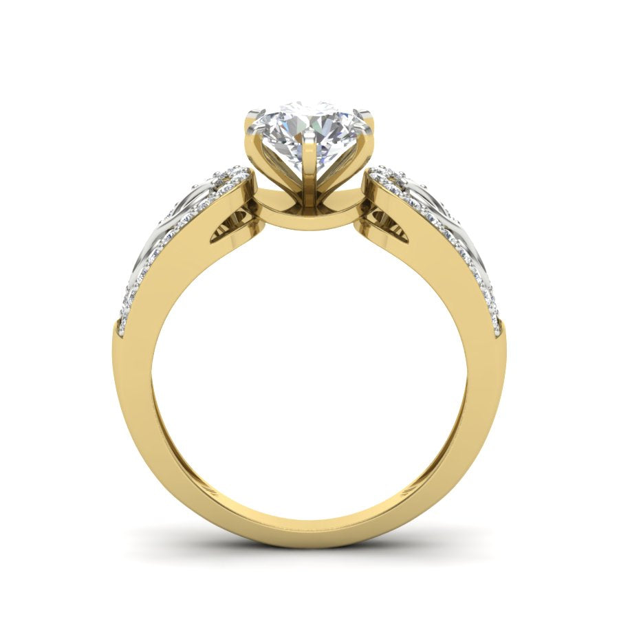 Yellow Gold Plated Sterling Silver Ring