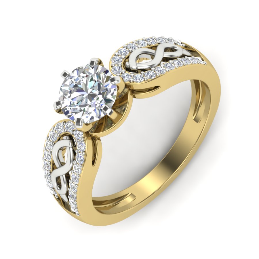 Yellow Gold Plated Sterling Silver Ring