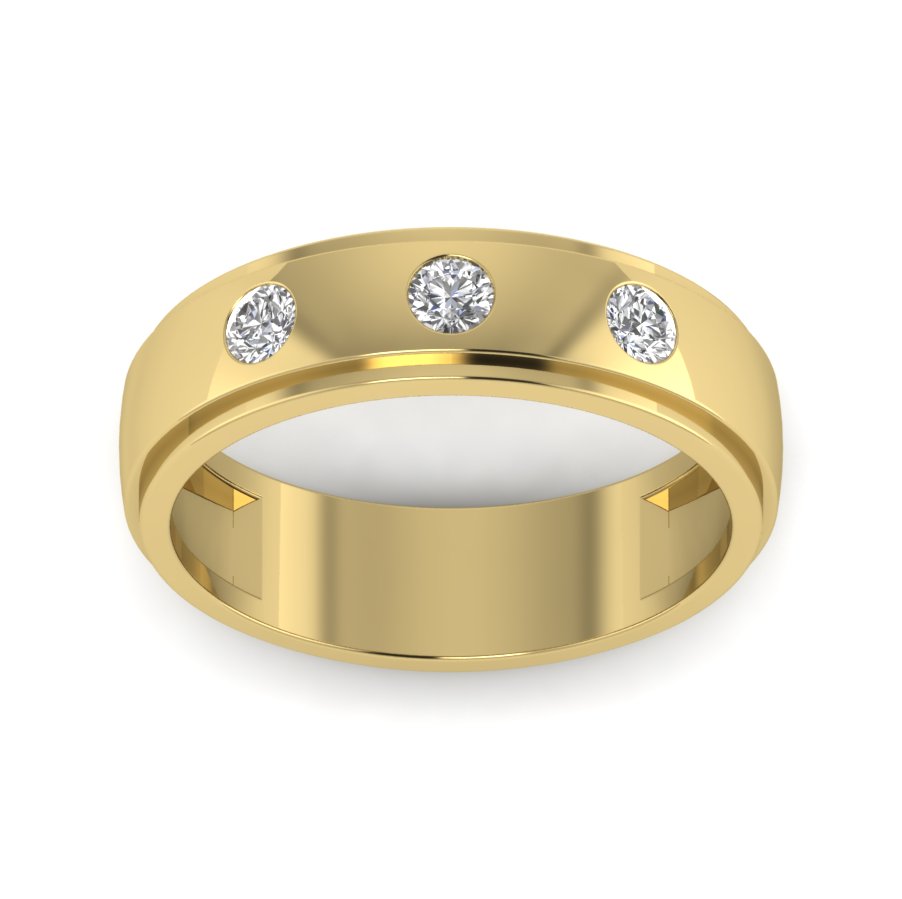 Yellow Gold Plated Sterling Silver Ring
