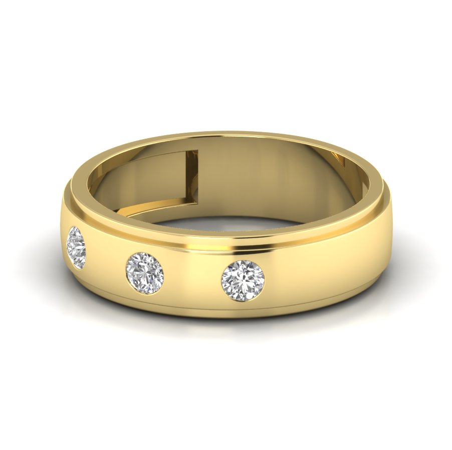 Yellow Gold Plated Sterling Silver Ring
