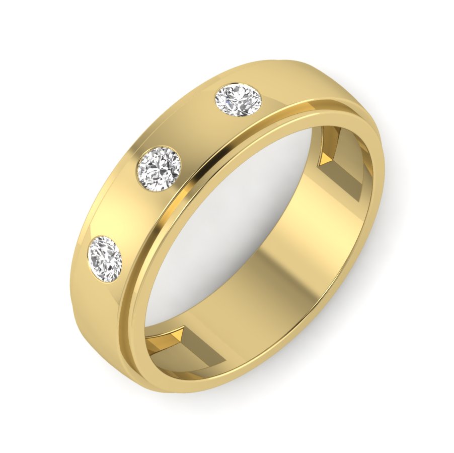 Yellow Gold Plated Sterling Silver Ring