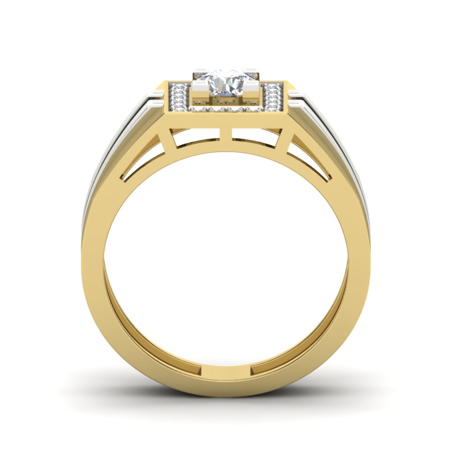 Yellow Gold Plated Sterling Silver Ring