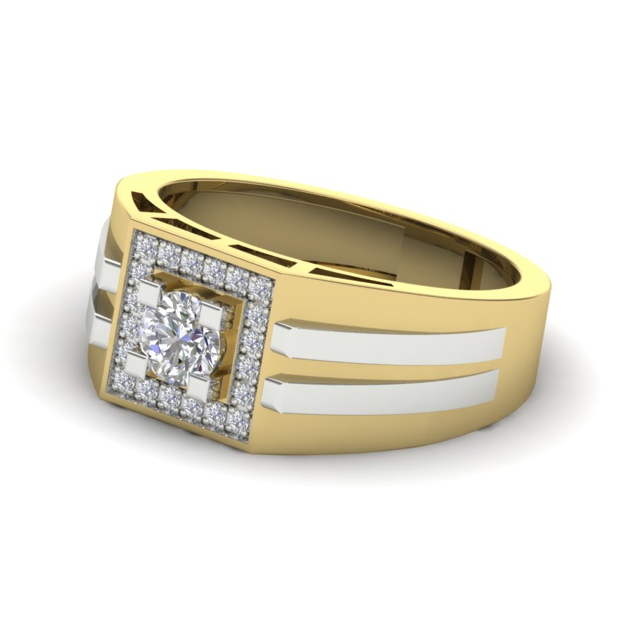 Yellow Gold Plated Sterling Silver Ring