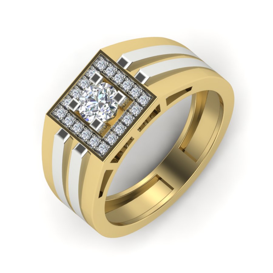 Yellow Gold Plated Sterling Silver Ring