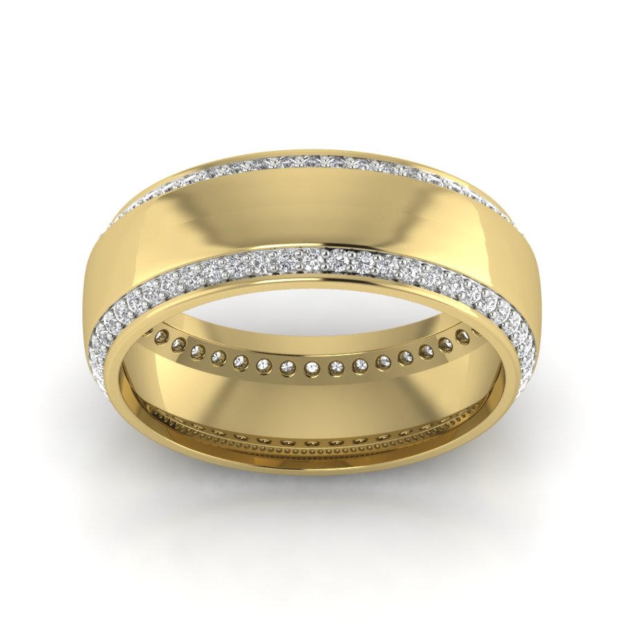 Yellow Gold Plated Sterling Silver Ring