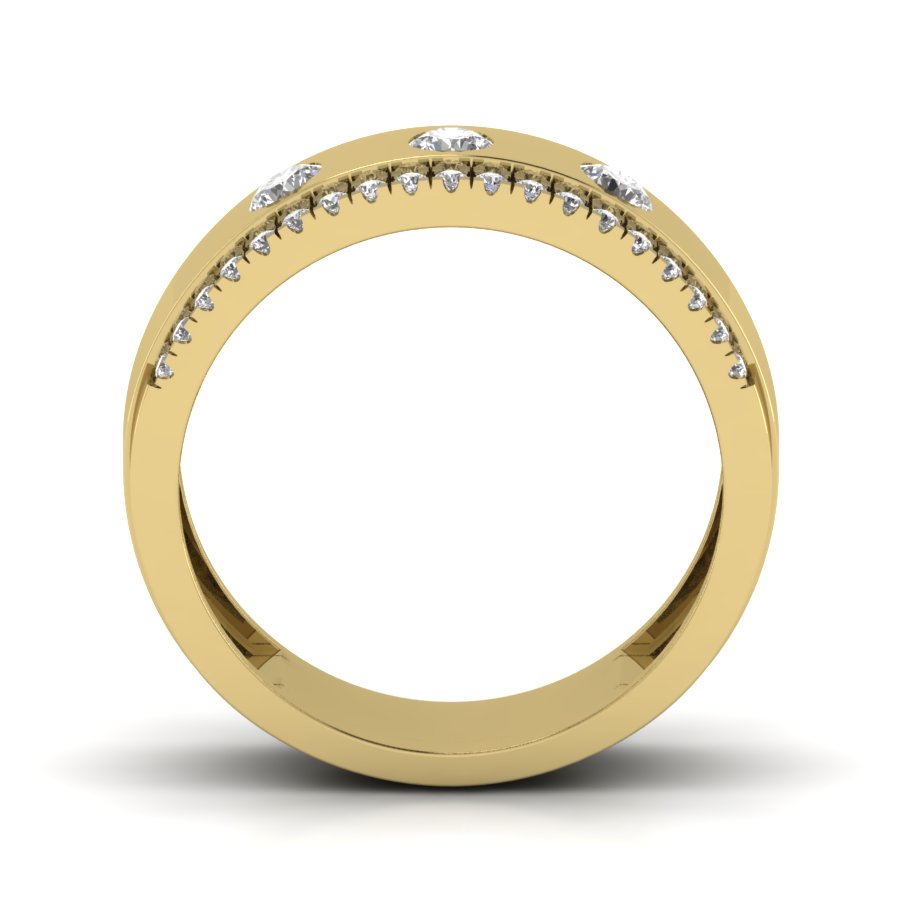 Yellow Gold Plated Sterling Silver Ring