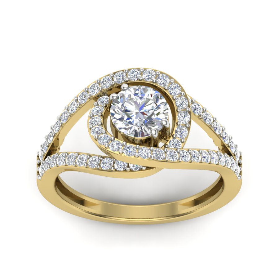 Yellow Gold Plated Sterling Silver Ring