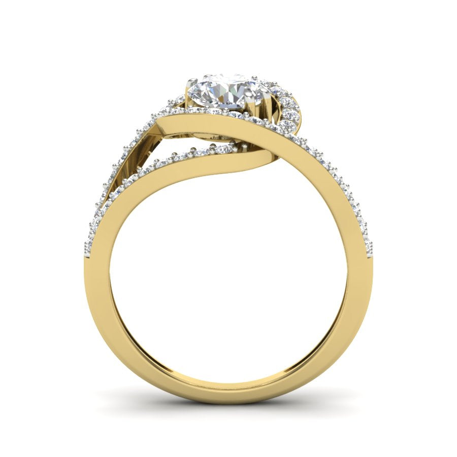 Yellow Gold Plated Sterling Silver Ring