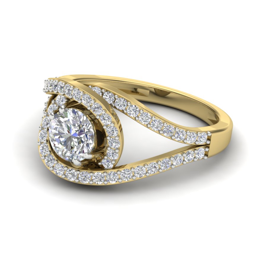 Yellow Gold Plated Sterling Silver Ring