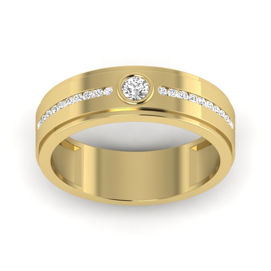 Yellow Gold Plated Sterling Silver Ring