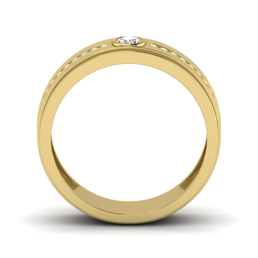 Yellow Gold Plated Sterling Silver Ring