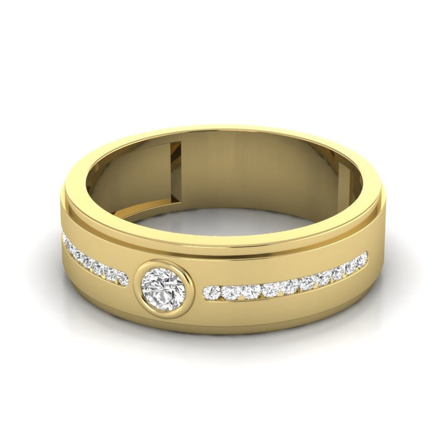Yellow Gold Plated Sterling Silver Ring