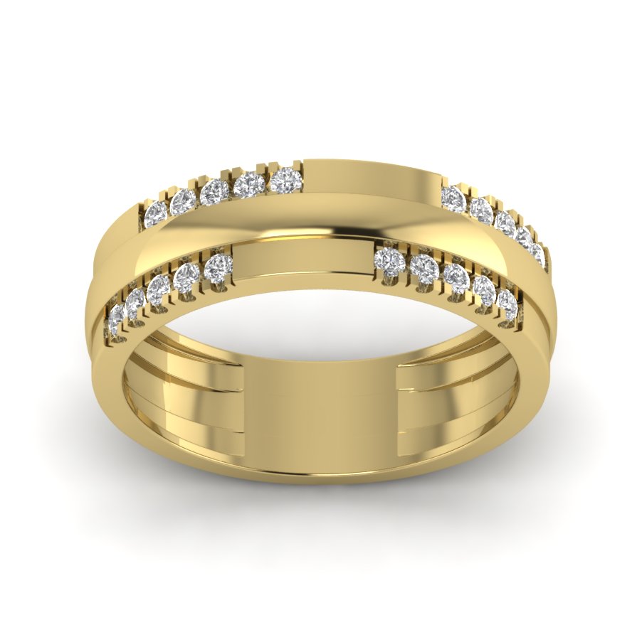 Yellow Gold Plated Sterling Silver Ring