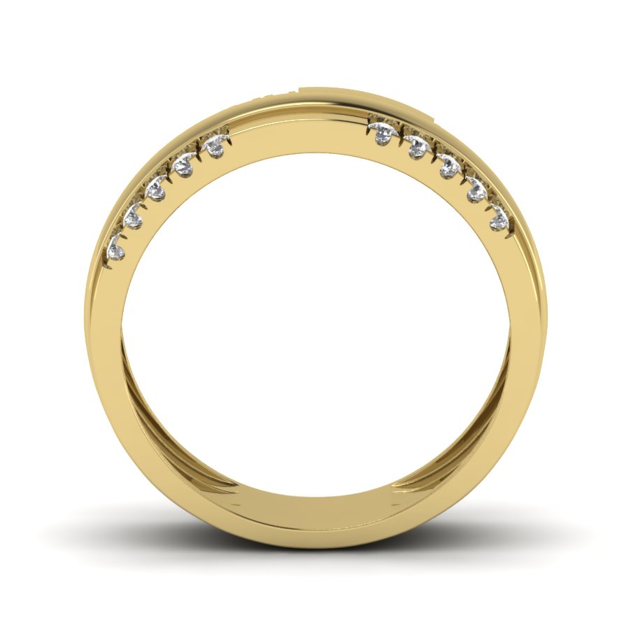 Yellow Gold Plated Sterling Silver Ring
