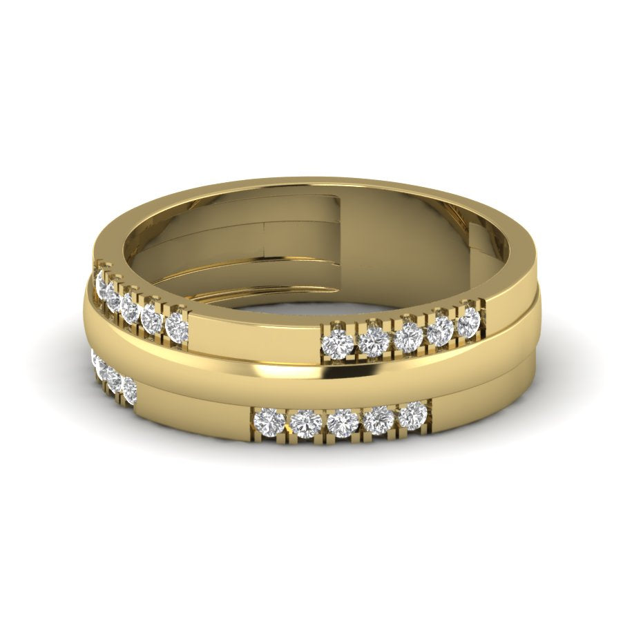 Yellow Gold Plated Sterling Silver Ring