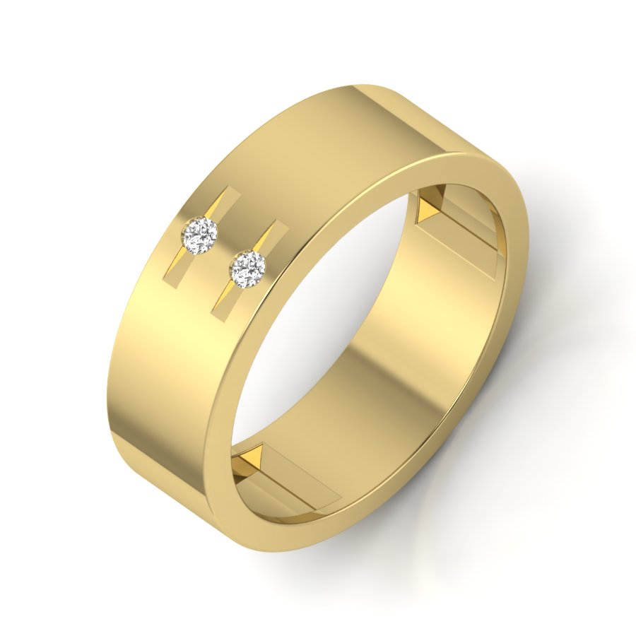 Yellow Gold Plated Sterling Silver Ring