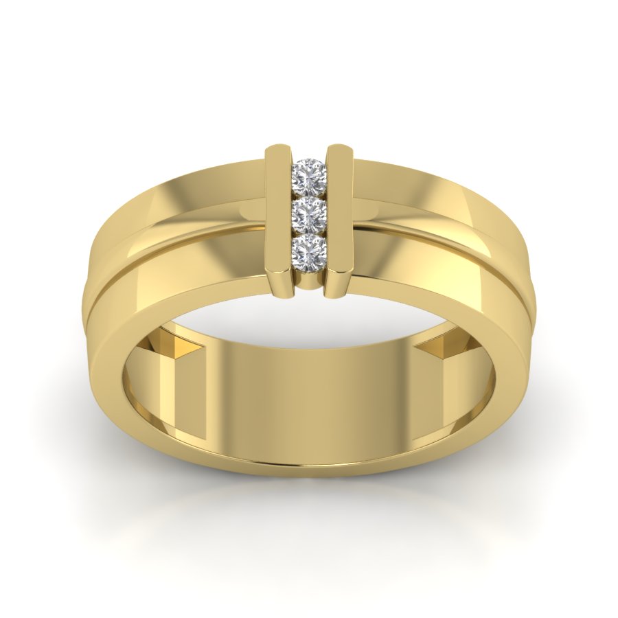 Yellow Gold Plated Sterling Silver Ring