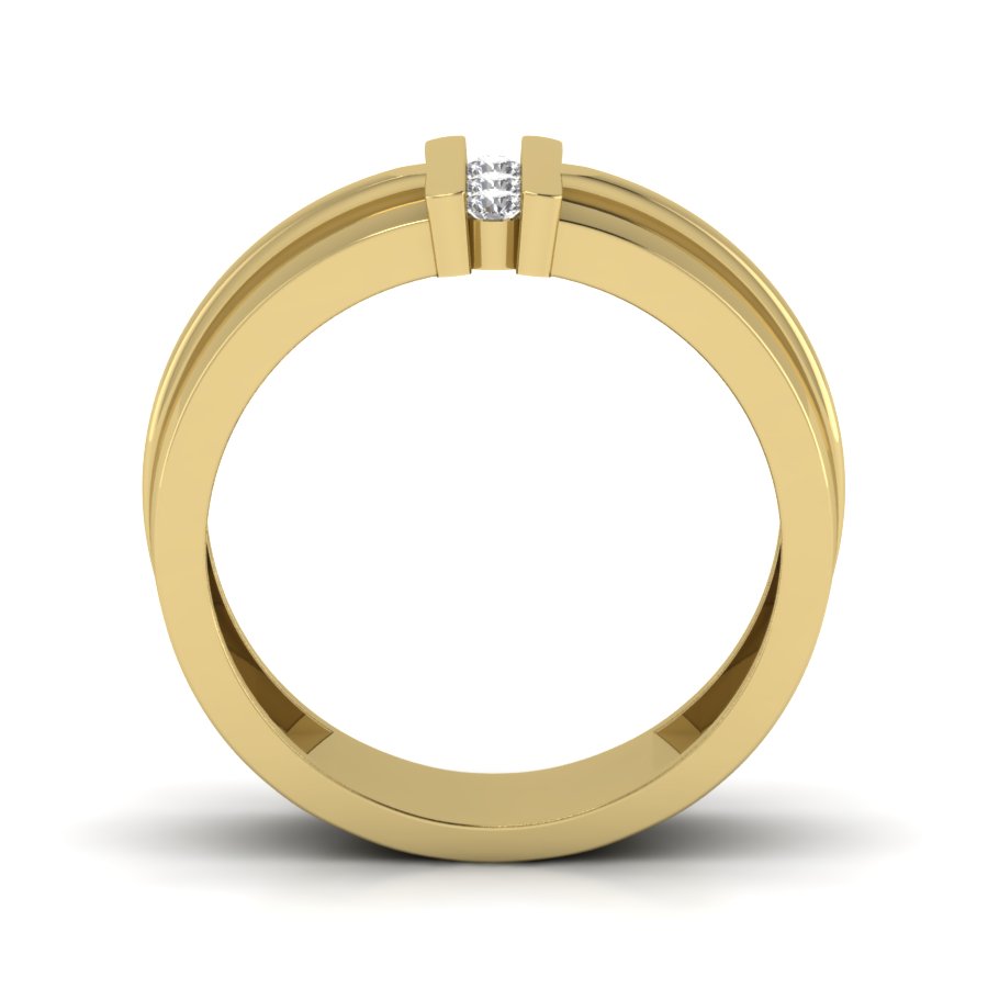 Yellow Gold Plated Sterling Silver Ring