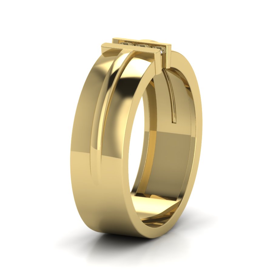 Yellow Gold Plated Sterling Silver Ring