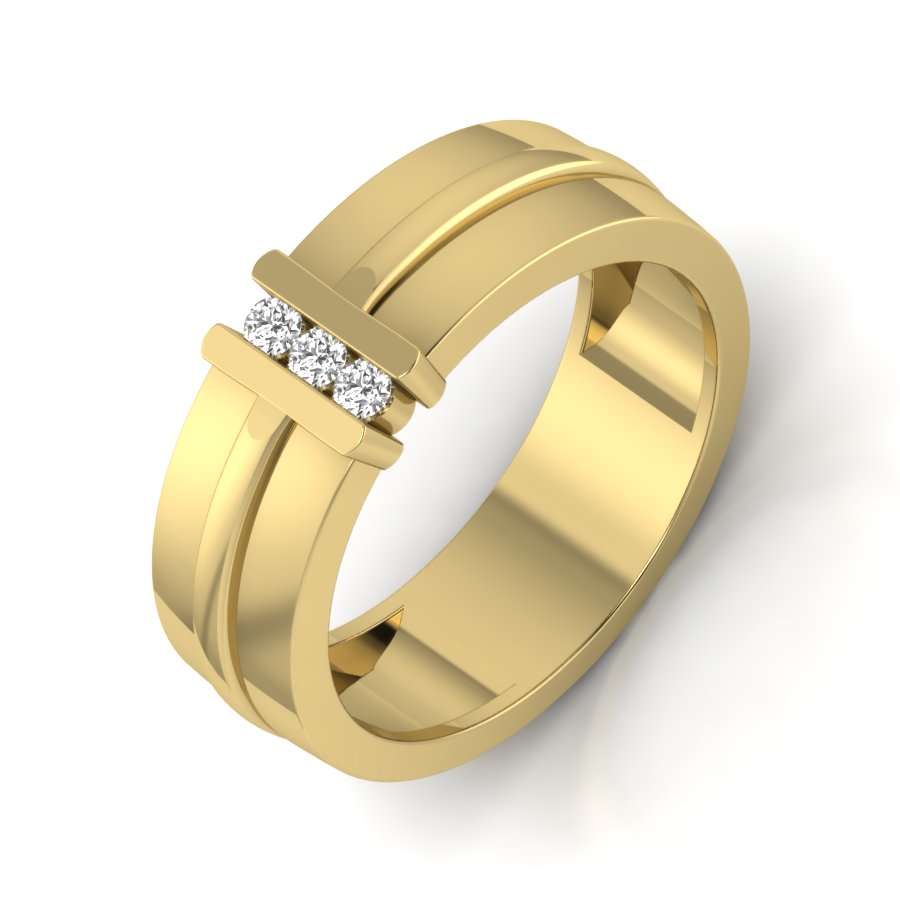 Yellow Gold Plated Sterling Silver Ring