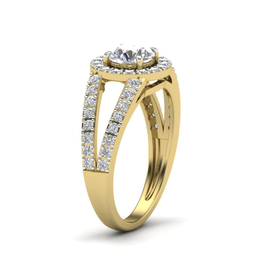 Yellow Gold Plated Sterling Silver Ring