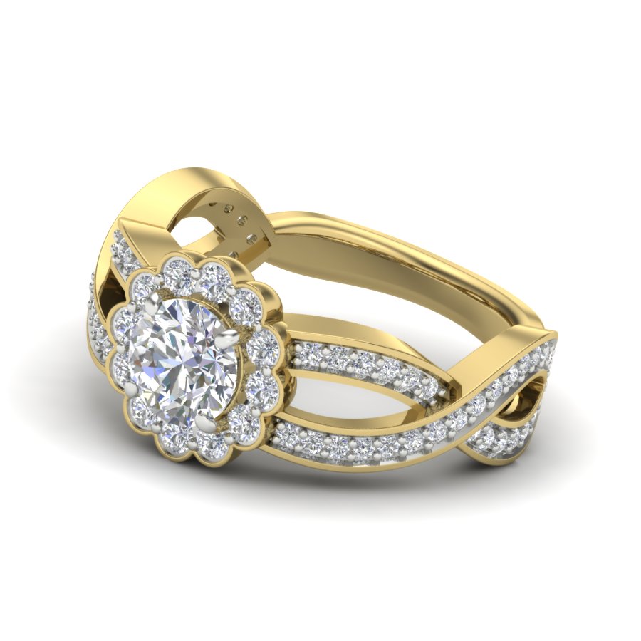 Yellow Gold Plated Sterling Silver Ring