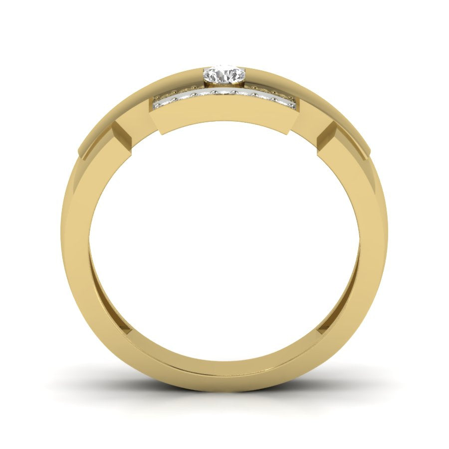 Yellow Gold Plated Sterling Silver Ring