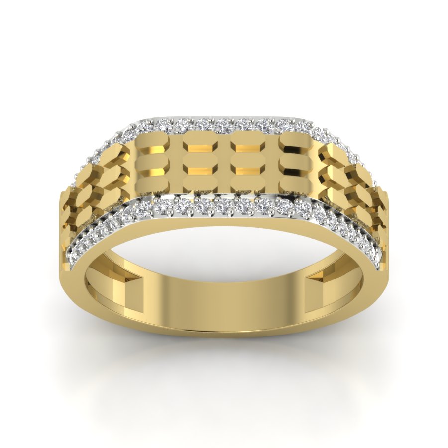Yellow Gold Plated Sterling Silver Ring