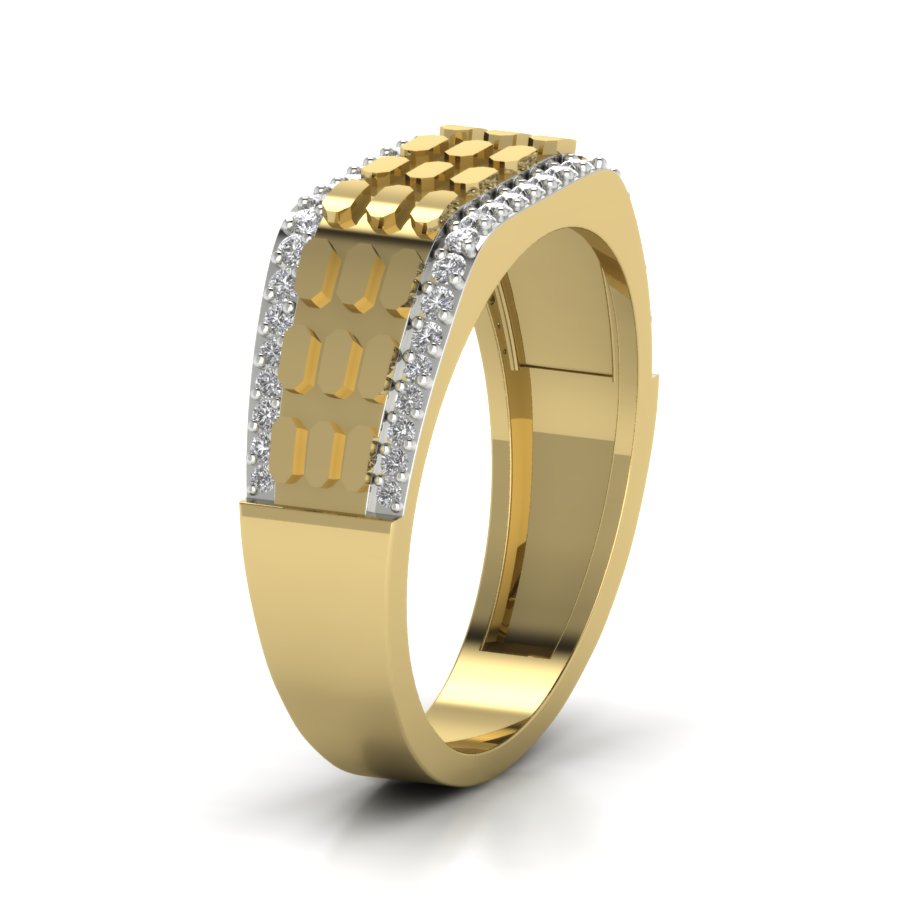 Yellow Gold Plated Sterling Silver Ring