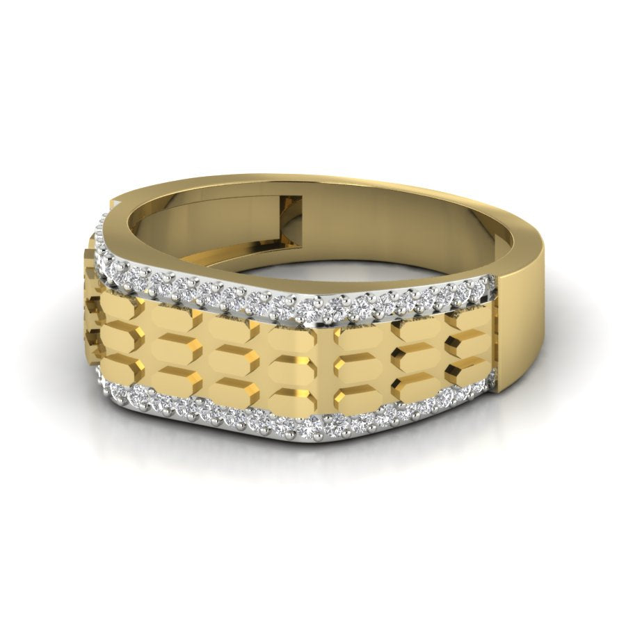 Yellow Gold Plated Sterling Silver Ring