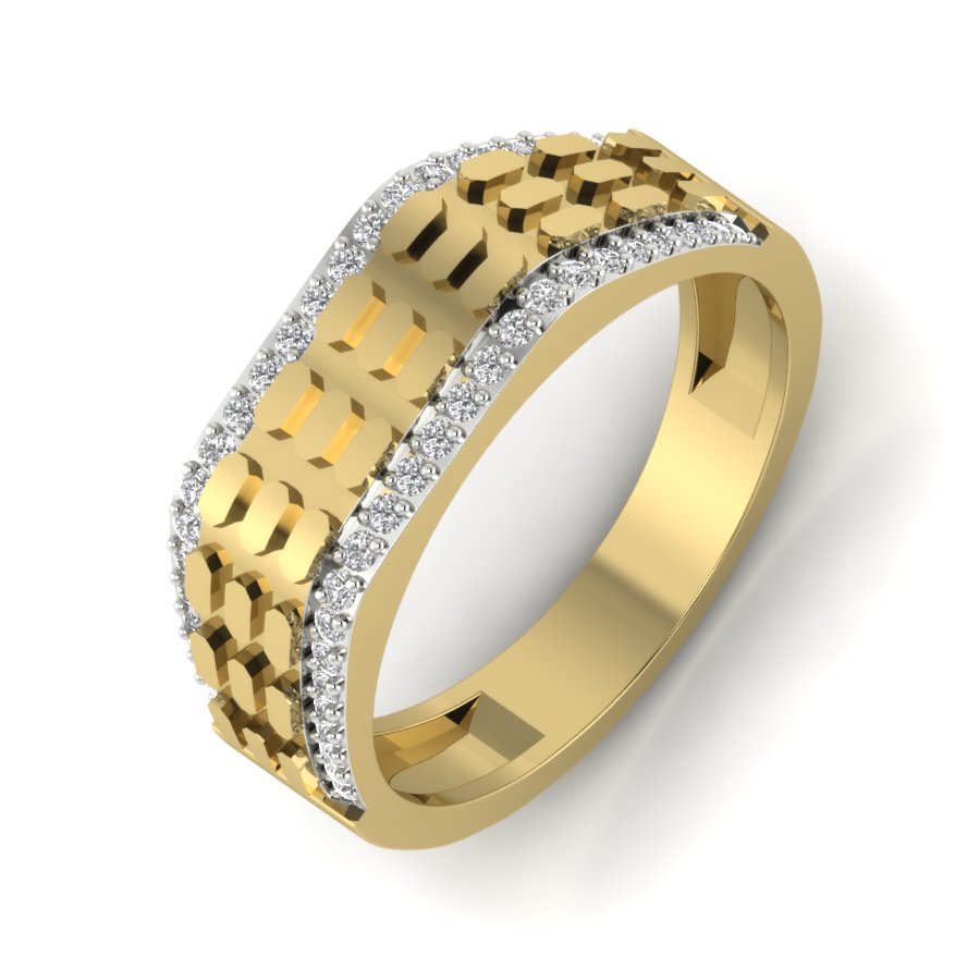 Yellow Gold Plated Sterling Silver Ring