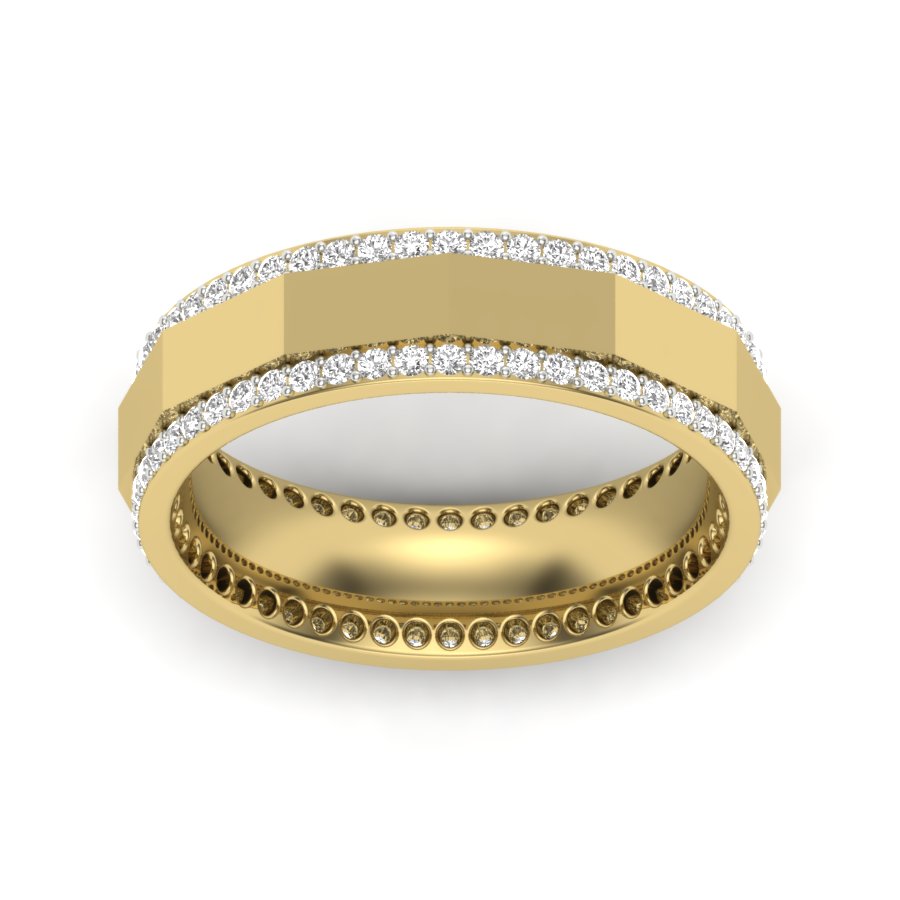 Yellow Gold Plated Sterling Silver Ring