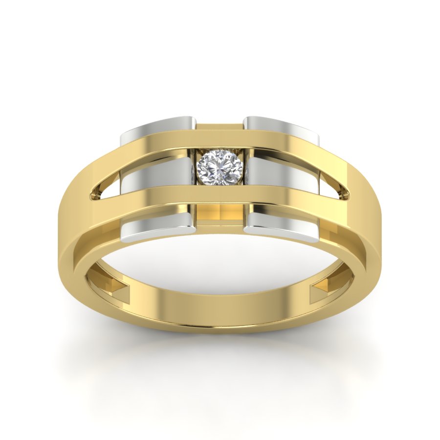 Yellow Gold Plated Sterling Silver Ring