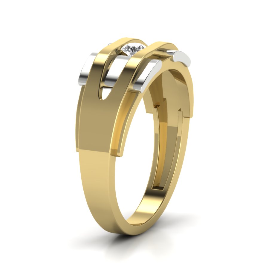 Yellow Gold Plated Sterling Silver Ring